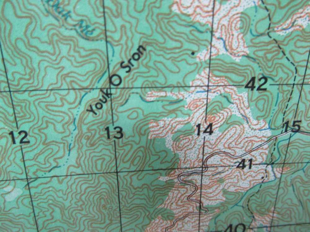 1970 DATED VIETNAM WAR TOPIGRAPHICAL MAP OF AP DAN KIA-VIETNAM-img-7
