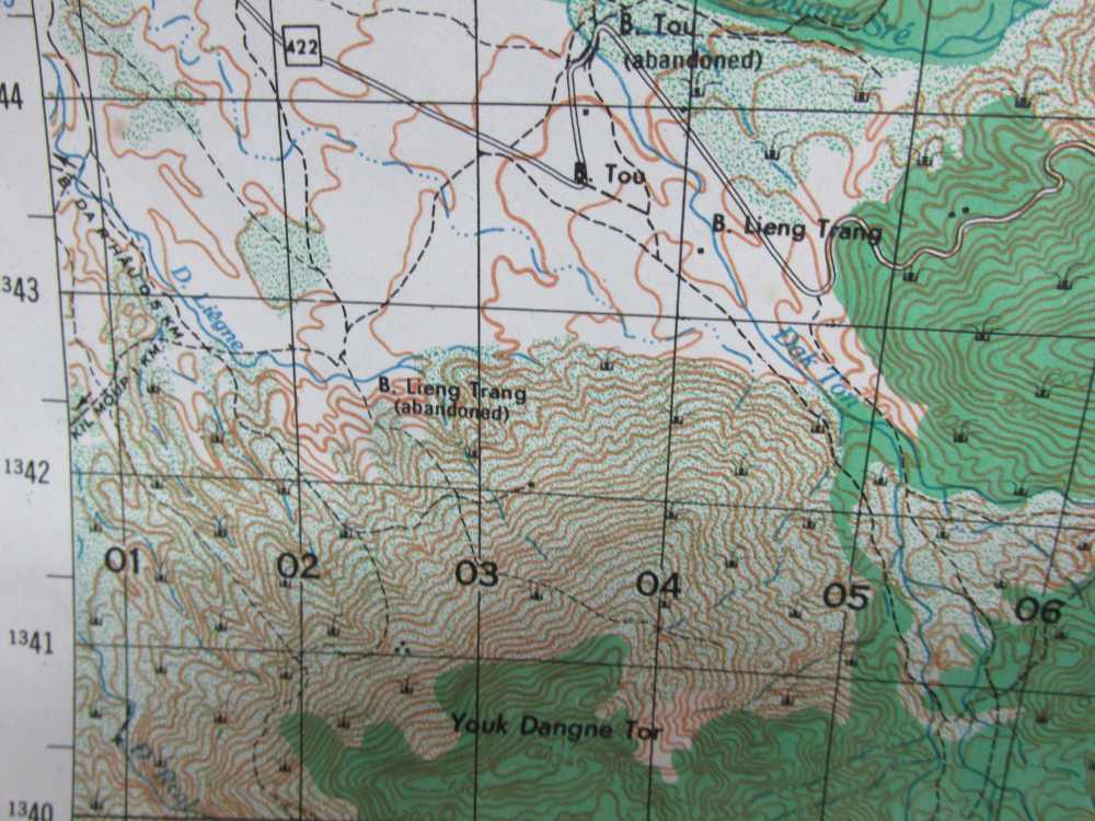 1970 DATED VIETNAM WAR TOPIGRAPHICAL MAP OF AP DAN KIA-VIETNAM-img-4