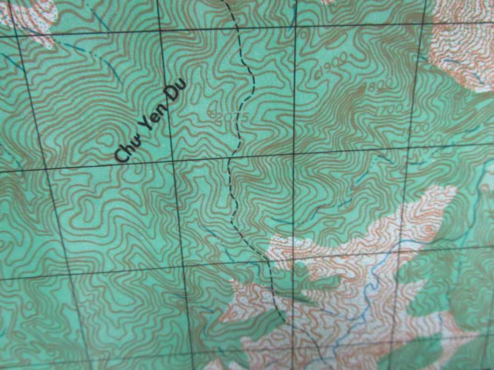 1970 DATED VIETNAM WAR TOPIGRAPHICAL MAP OF AP DAN KIA-VIETNAM-img-8