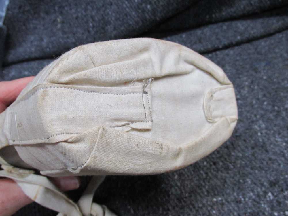VINTAGE 19th CENTURY METAL CANTEEN WITH COVER AND CARRY STRAPS-img-6