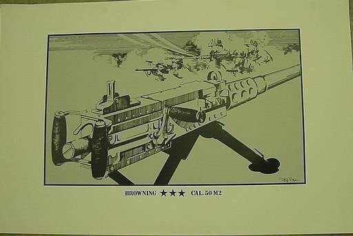 Browning 50 Cal. M2  Machine Gun Print-img-0