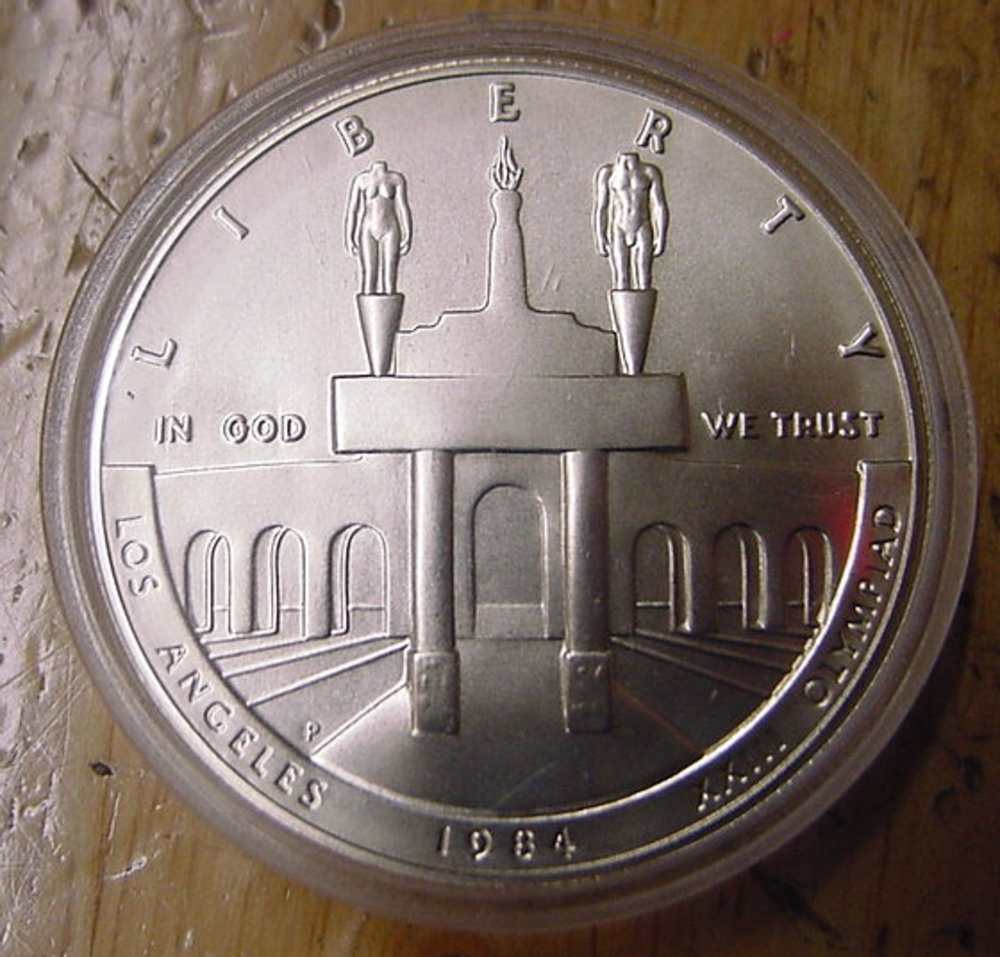 1984-P Olympic Commemorative  Silver Dollar -img-0