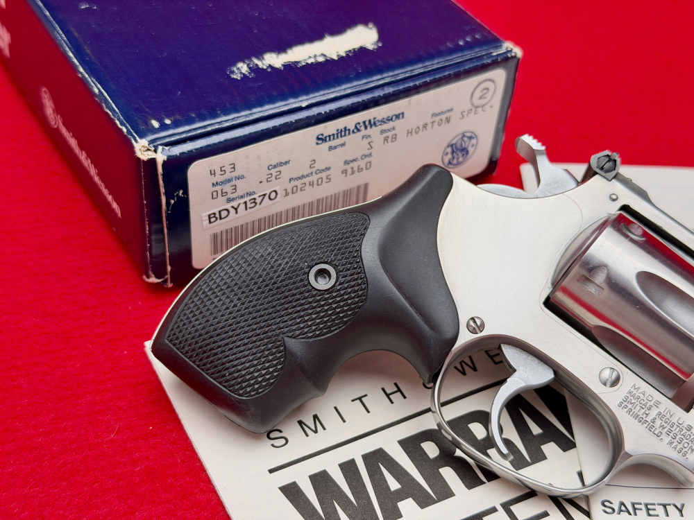 1989 Smith & Wesson 63-3 Stainless .22LR 2" Barrel In Original Box!-img-5