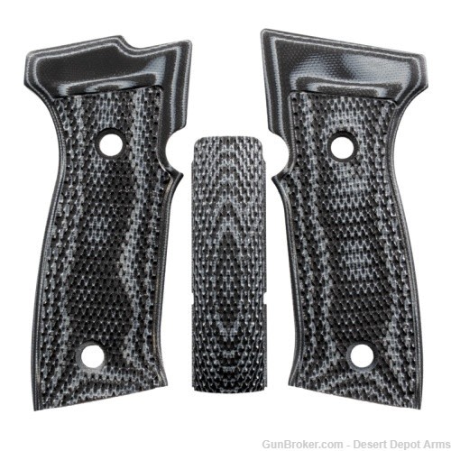 Hogue SIG Sauer P320 AXG Inverse Checkered G10 Flat Grip Panels 48777-img-0