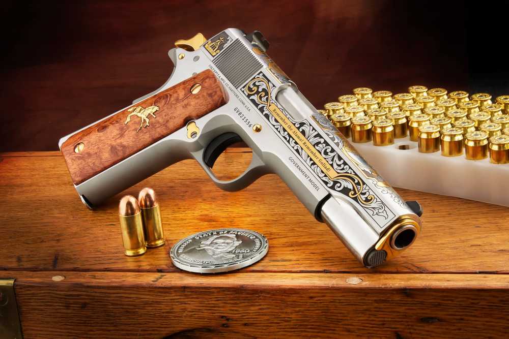 Colt SK Customs 1911 "Lost States" .45ACP Master set of all 4 pistols!-img-11