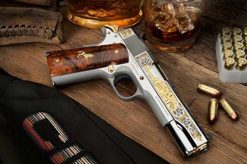 Colt SK Customs 1911 "Lost States" .45ACP Master set of all 4 pistols!-img-27
