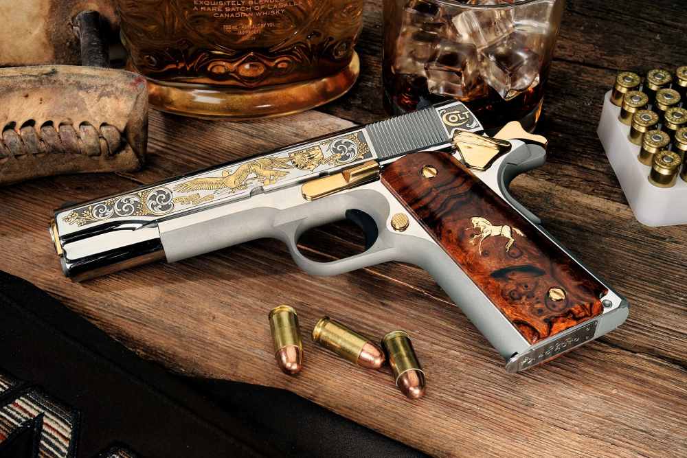 Colt SK Customs 1911 "Lost States" .45ACP Master set of all 4 pistols!-img-26