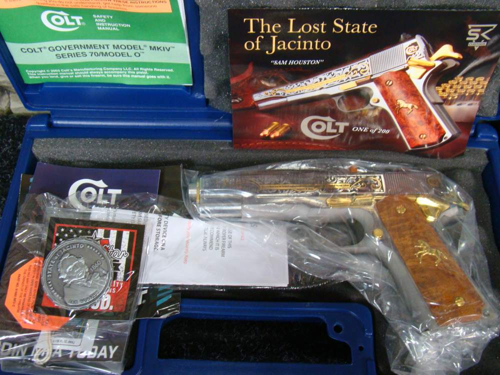 Colt SK Customs 1911 "Lost States" .45ACP Master set of all 4 pistols!-img-7