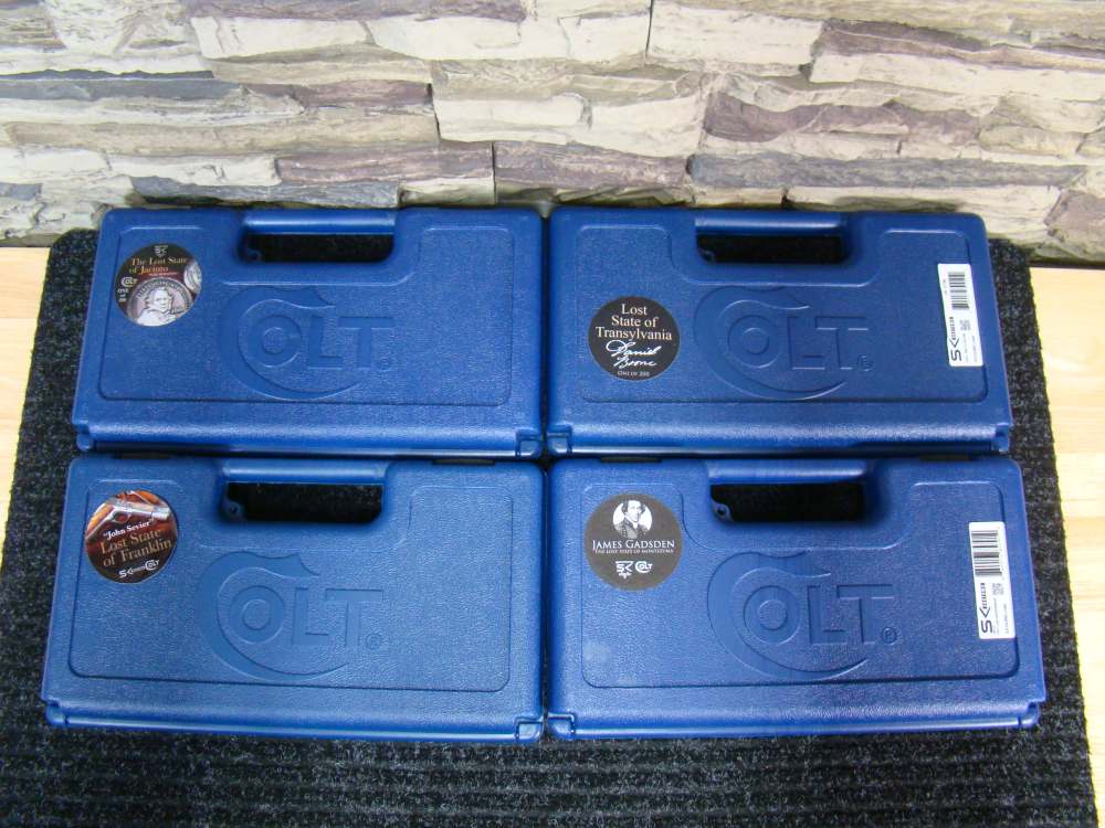 Colt SK Customs 1911 "Lost States" .45ACP Master set of all 4 pistols!-img-0