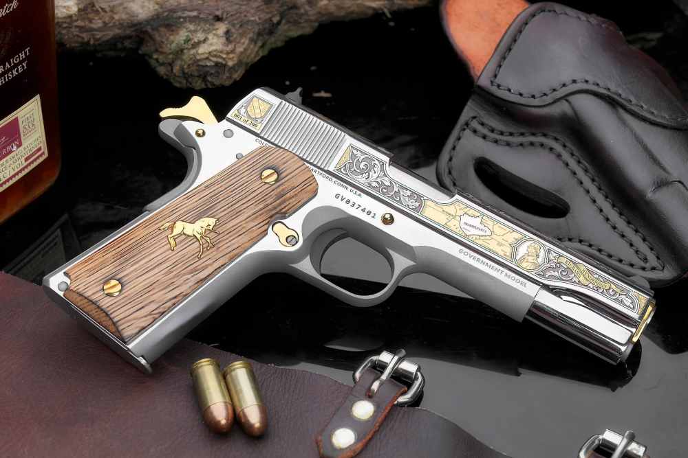 Colt SK Customs 1911 "Lost States" .45ACP Master set of all 4 pistols!-img-17