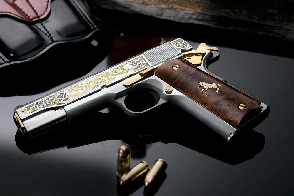 Colt SK Customs 1911 "Lost States" .45ACP Master set of all 4 pistols!-img-25