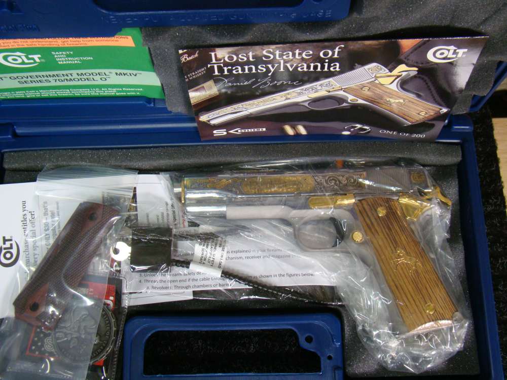 Colt SK Customs 1911 "Lost States" .45ACP Master set of all 4 pistols!-img-9
