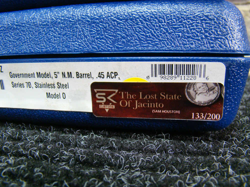 Colt SK Customs 1911 "Lost States" .45ACP Master set of all 4 pistols!-img-2