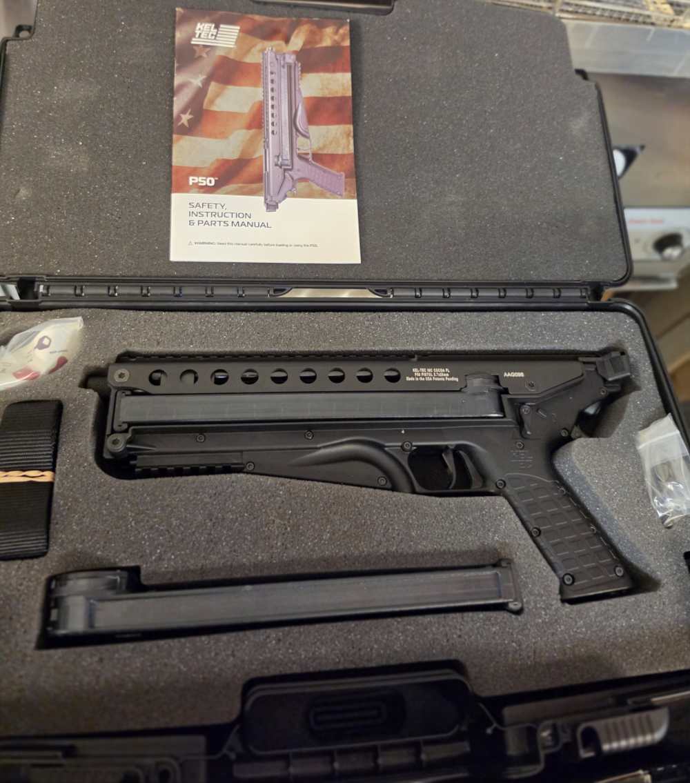 KELTEC P50 5.7X28MM PISTOL OWNED BY UFC CHAMPION RANDY COUTURE-img-0