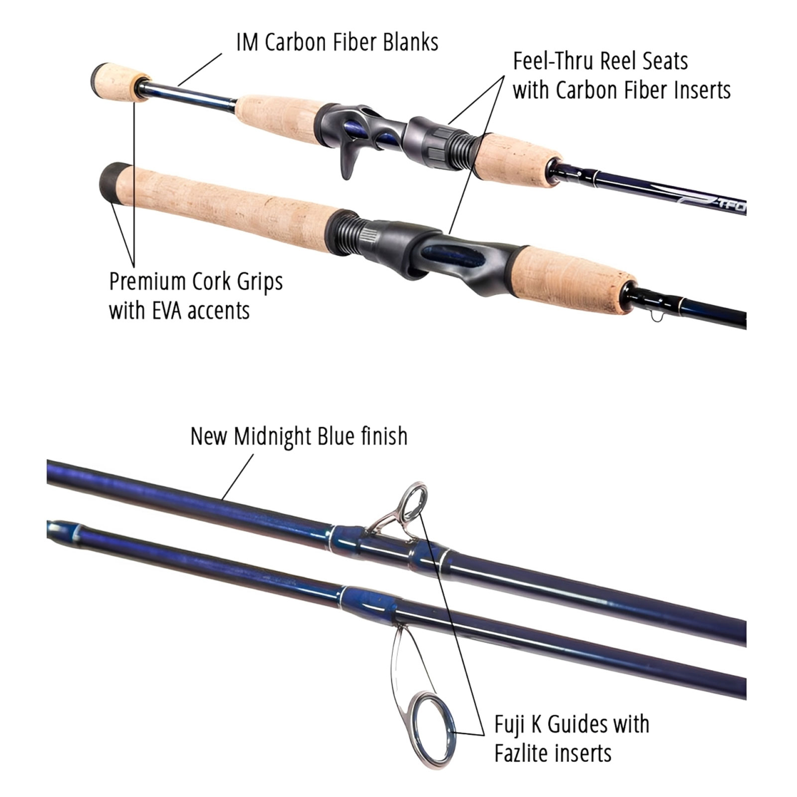 TFO Traveler 7ft ML 3pc Spinning Rod with Case (TRV-S-703-3)-img-6
