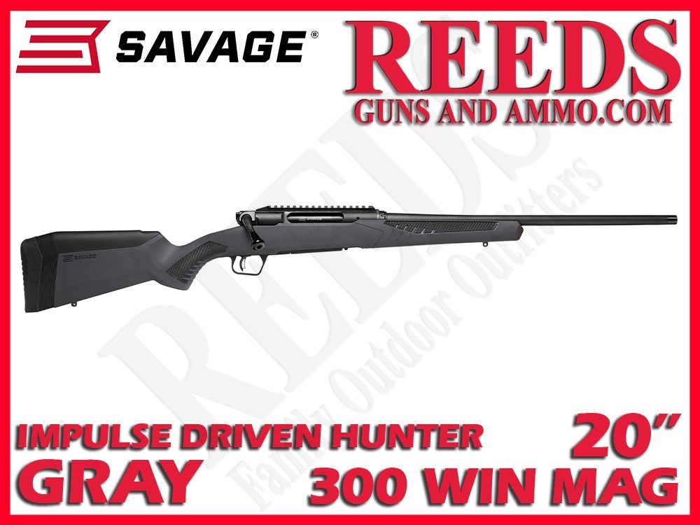 Savage Impulse Driven Hunter Gray Black 300 Win Mag 20in 57910-img-0