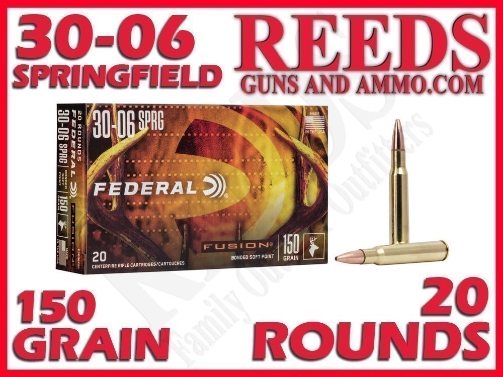 Federal 30-06 Spfld Fusion Soft Point 150 Grain 20rds F3006FS1-img-0