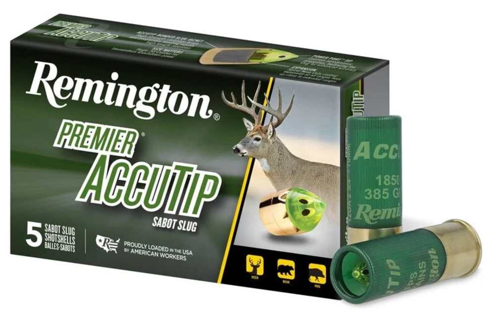 Remington 12 Ga Premier Accutip Sabot Slug 3in 385 Grain 5rds 20731-img-0
