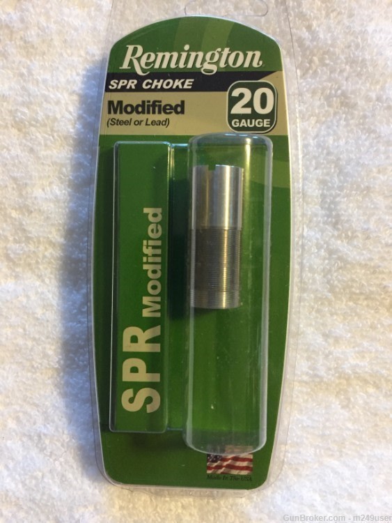 New Remington Factory SPR Bakail 20 GA Modified Steel/Lead Flush Choke Tube-img-0