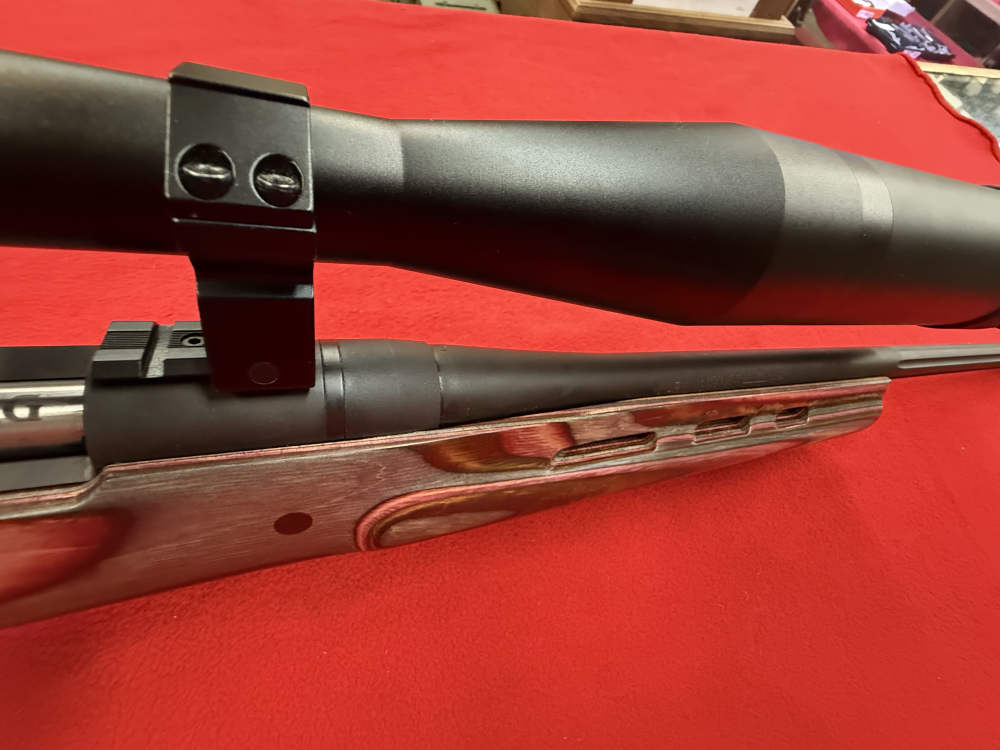 MOSSBERG 100 ATR .243 RIFLE WITH A BARSKA10x40x50  SCOPE-img-17