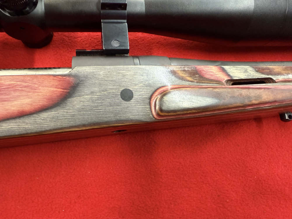 MOSSBERG 100 ATR .243 RIFLE WITH A BARSKA10x40x50  SCOPE-img-9