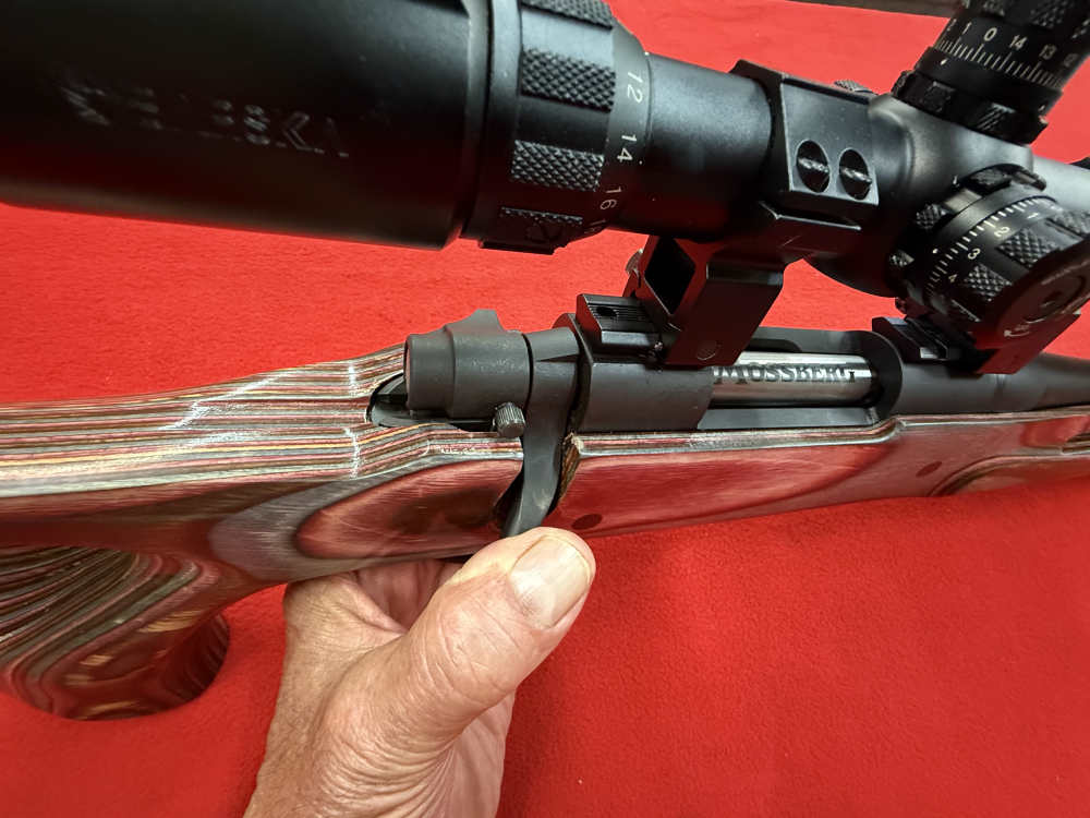 MOSSBERG 100 ATR .243 RIFLE WITH A BARSKA10x40x50  SCOPE-img-16