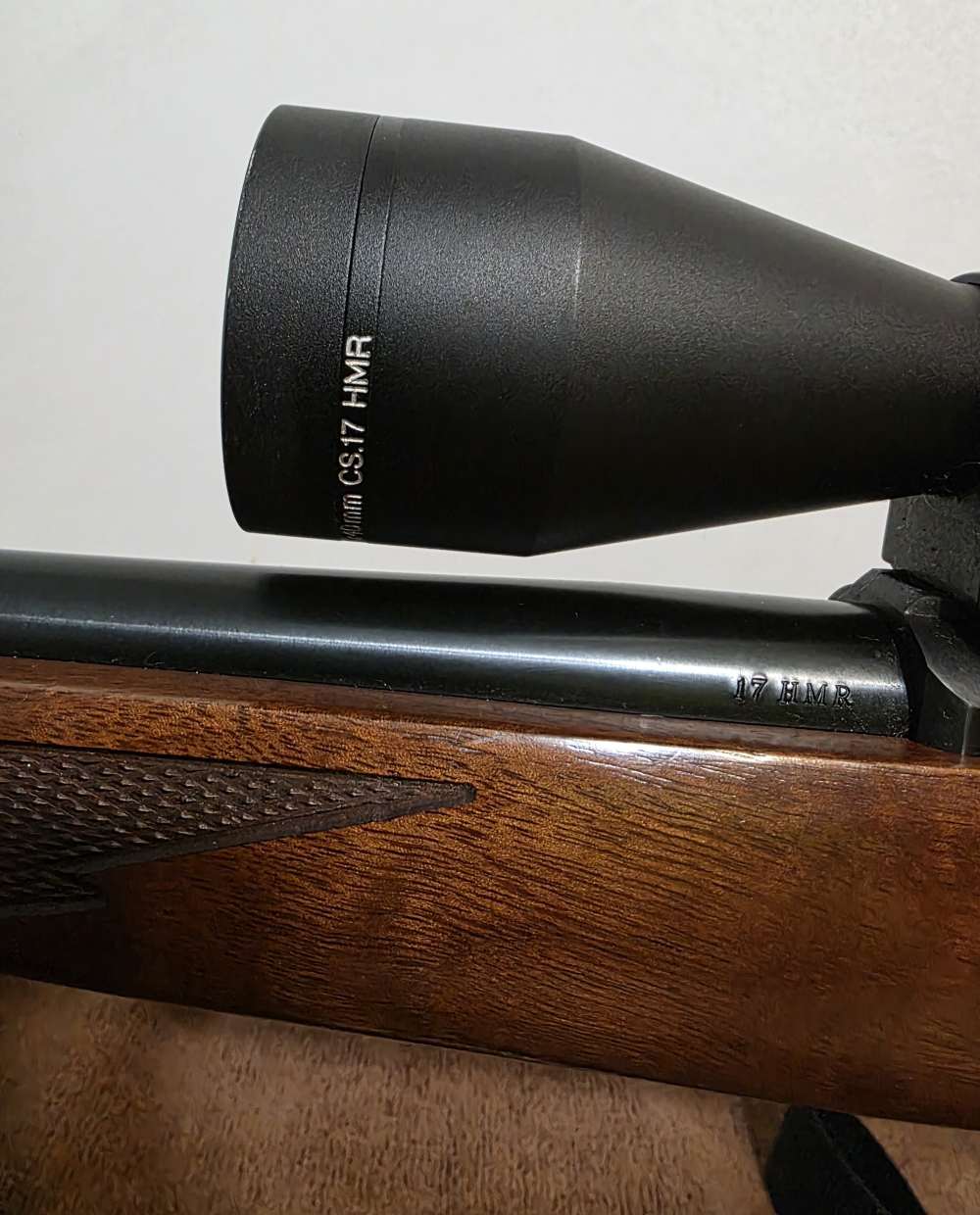 2005 Ruger 77/17. Nice! 17 HMR. Glossy, 22" Barrel. Cabelas CS17 Scope. -img-13