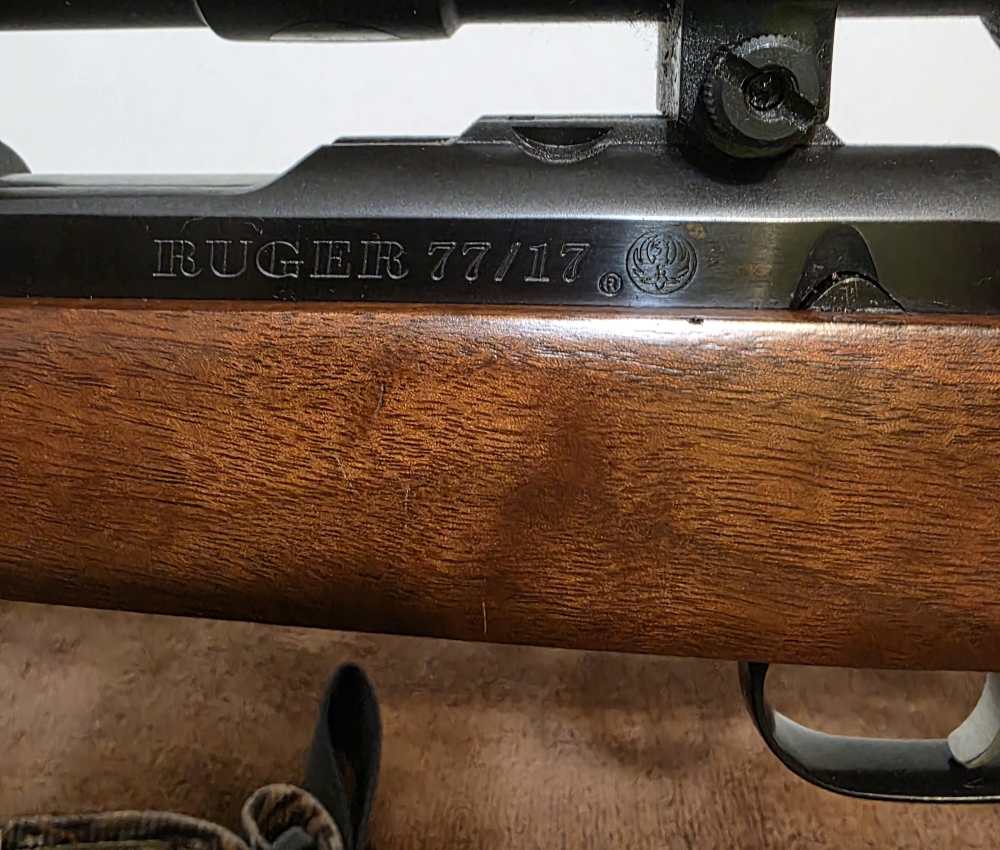 2005 Ruger 77/17. Nice! 17 HMR. Glossy, 22" Barrel. Cabelas CS17 Scope. -img-8
