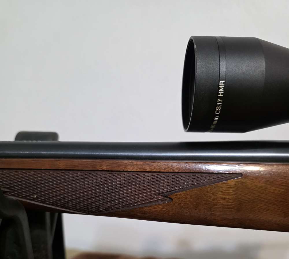 2005 Ruger 77/17. Nice! 17 HMR. Glossy, 22" Barrel. Cabelas CS17 Scope. -img-11