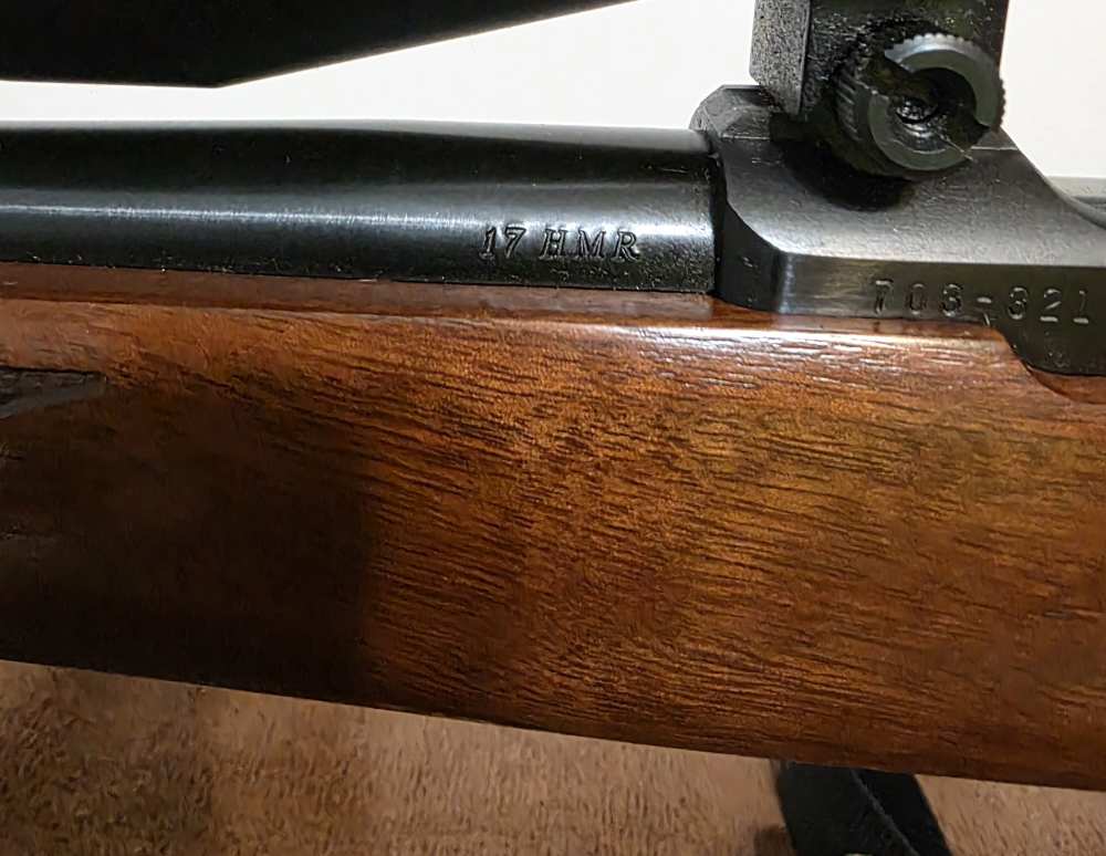 2005 Ruger 77/17. Nice! 17 HMR. Glossy, 22" Barrel. Cabelas CS17 Scope. -img-10