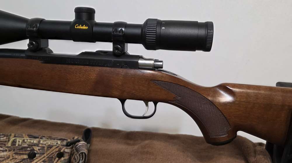 2005 Ruger 77/17. Nice! 17 HMR. Glossy, 22" Barrel. Cabelas CS17 Scope. -img-2