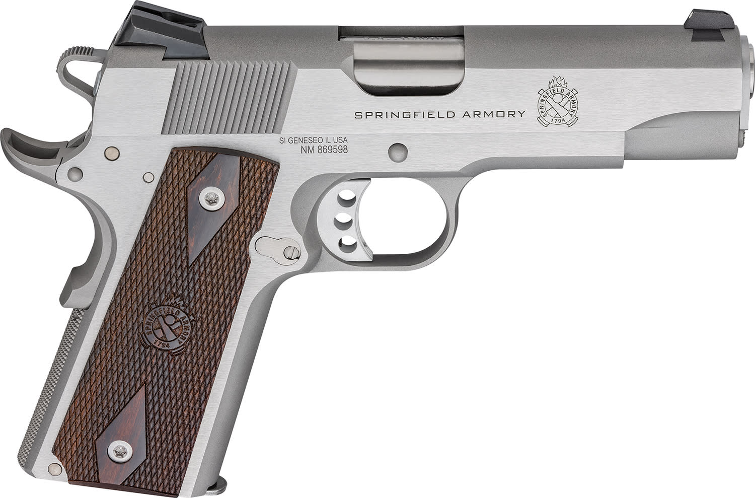 Springfield Armory 1911 Garrison 45 ACP Pistol 4.25 Stainless PX9418S-img-0