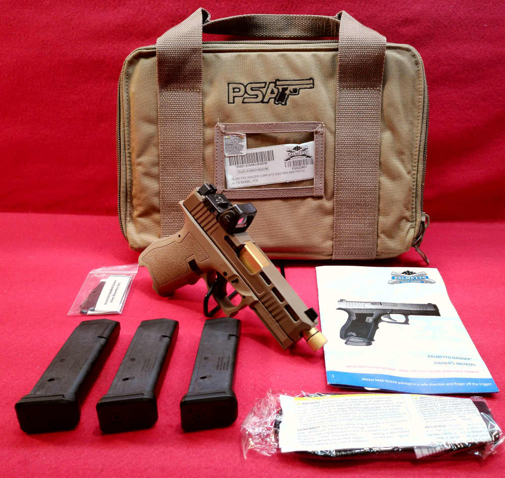 Palmetto State Dagger Compact 9mm 4.5" threaded barrel semi-auto pistol.-img-0