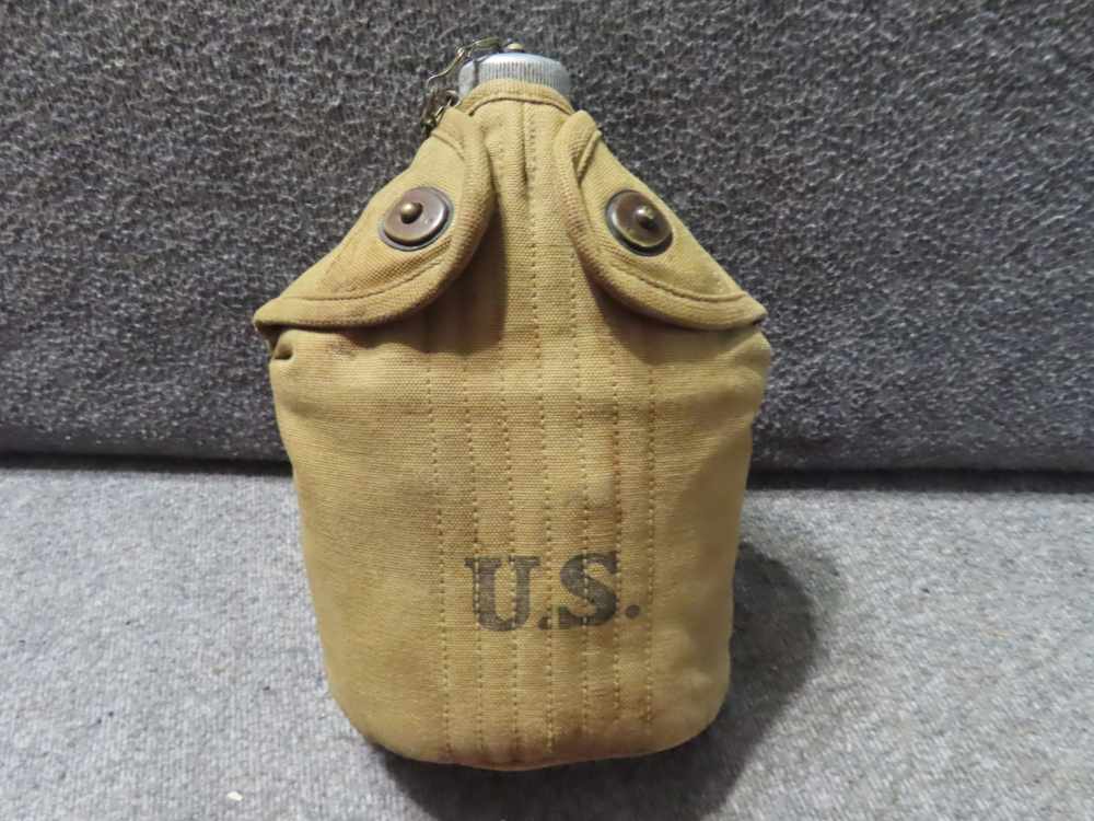 WWI US ARMY CANTEEN, CUP AND COVER, ALL DATED 1917 & 1918, FINE CONDITION-img-12