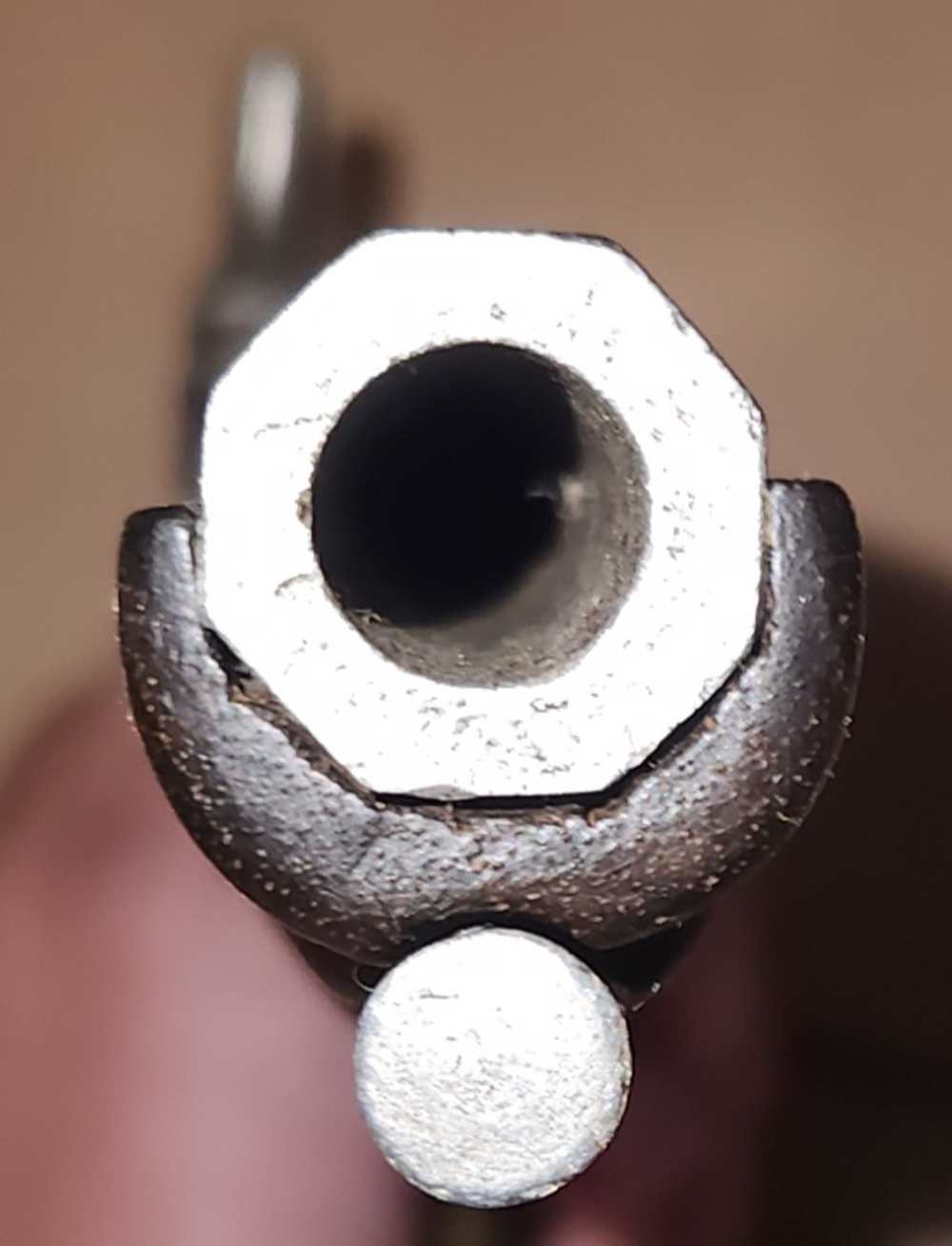 Unmarked Percussion Cap Pistol, Octagon Barrel, Brass Furniture, .36 cal-img-6