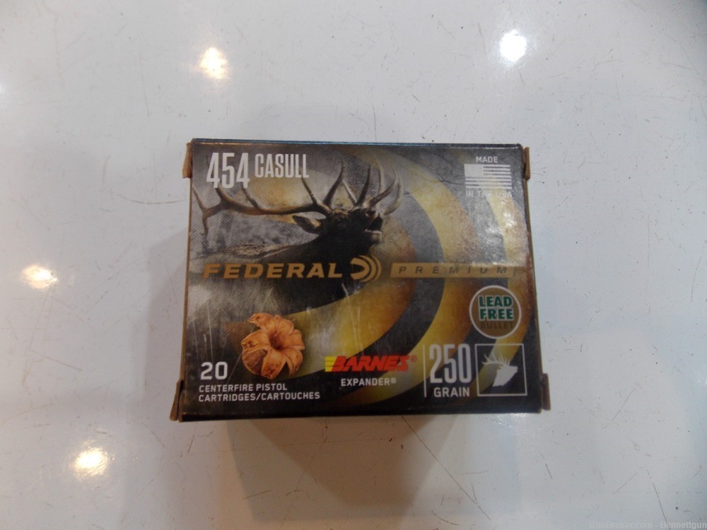 Federal Premium 454 Casull 250 gr Barnes Expander ammo P454XB1-img-0