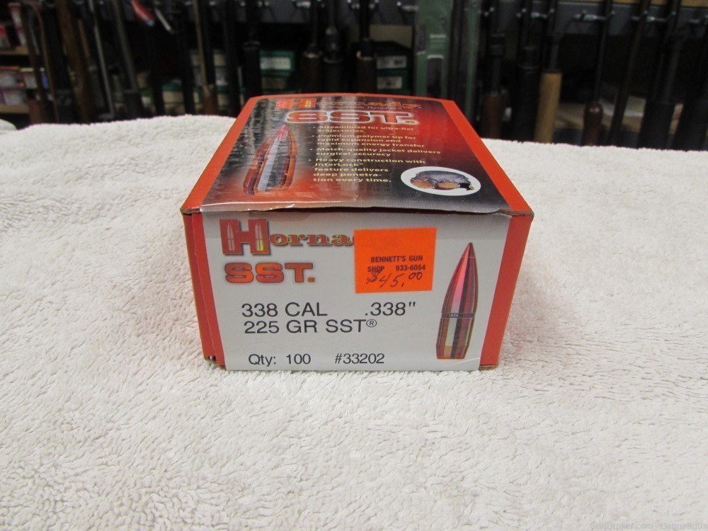 Hornady SST 338 cal 225 gr SST bullets #33202-img-0
