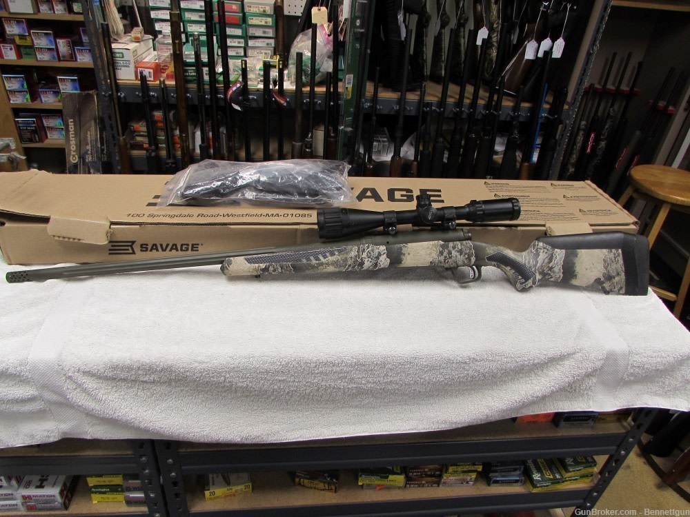Savage 110 Timberline 300 WSM w/ 4-16x44mm scope & box w/ Accy's-img-2