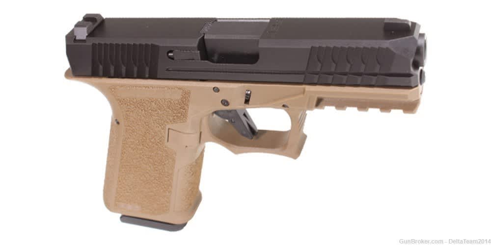 Polymer80 PFC9 Compact 9mm 9x19mm Complete Handgun - FDE - 15 Rd Magazine-img-1