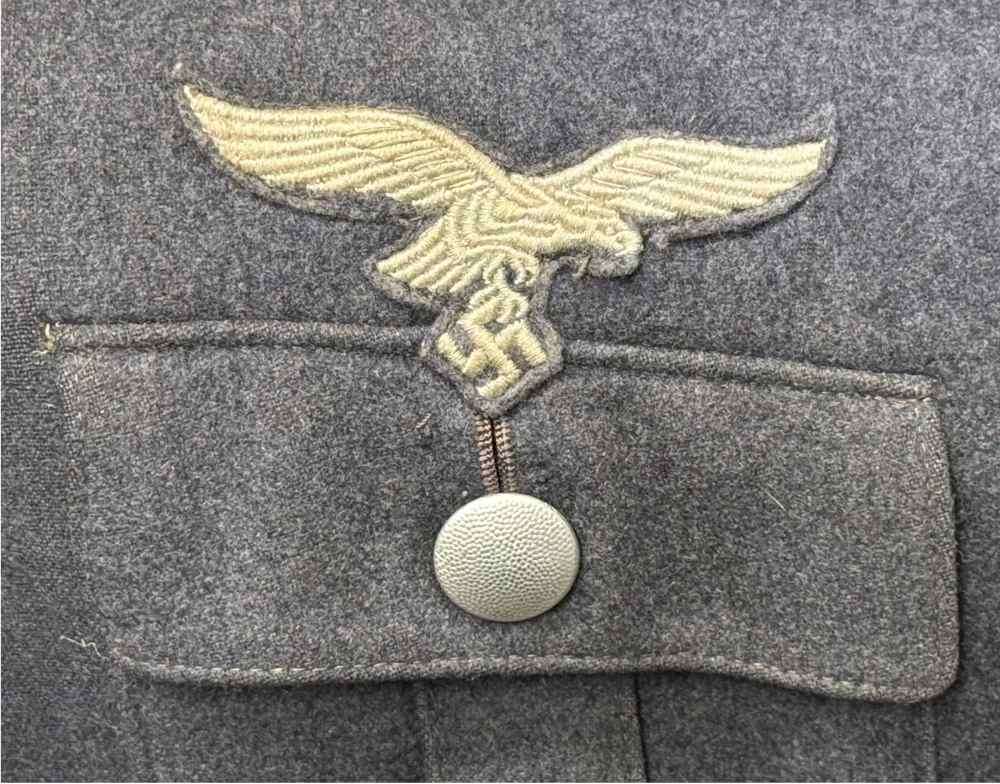WW2 German Luftwaffe Flieger Paratrooper Tunic Uniform Trousers WWII NAMED -img-16
