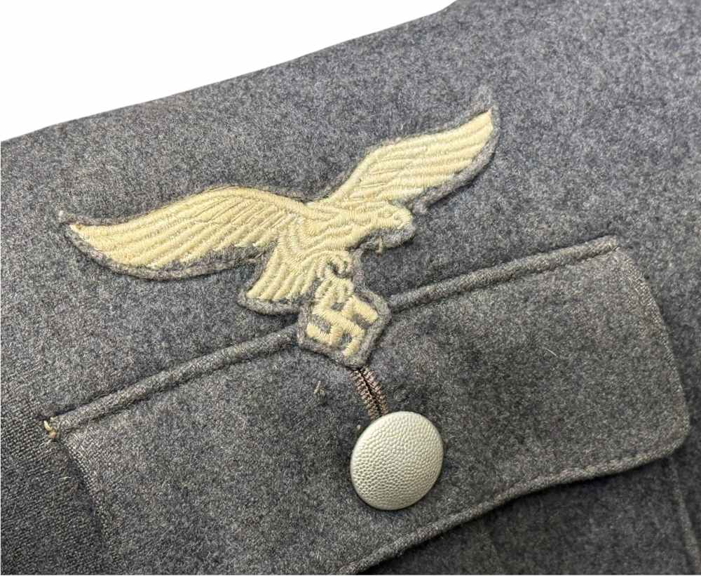 WW2 German Luftwaffe Flieger Paratrooper Tunic Uniform Trousers WWII NAMED -img-17