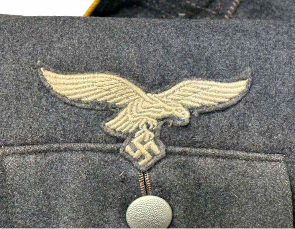 WW2 German Luftwaffe Flieger Paratrooper Tunic Uniform Trousers WWII NAMED -img-14