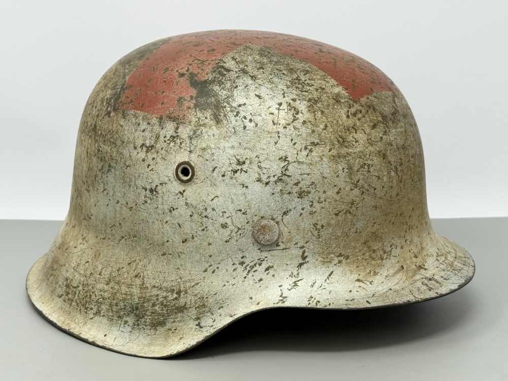 WW2 German M42 Single Decal Medic Helmet CKL64 WWII-img-2