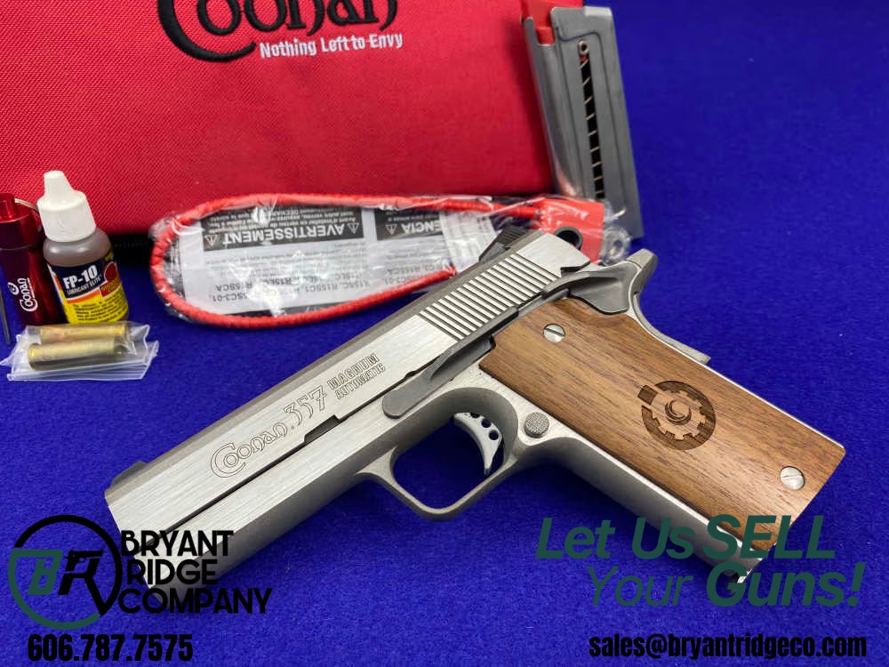RAREMCoonan Compact .357 Magnum 4" SS*ULTRA DESIRABLE 1911 STYLE SEMI-AUTO*-img-0