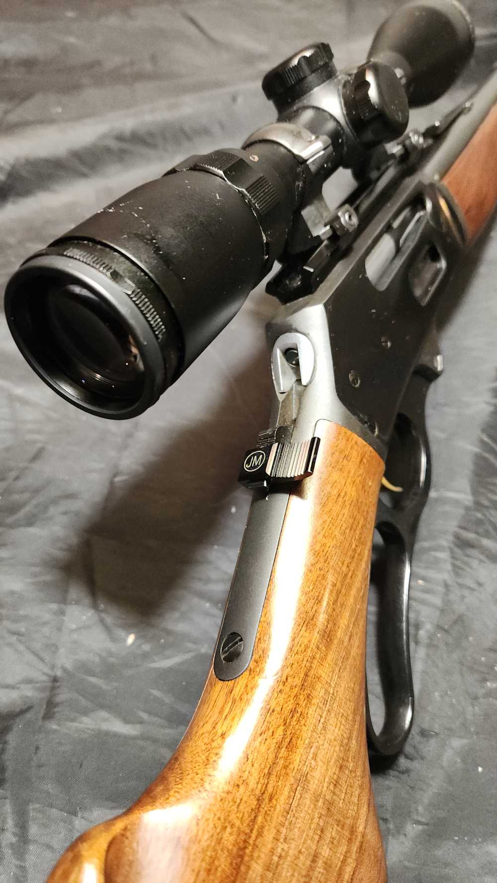 1967 Marlin 336 RC in 35 Rem Pre Safety Custom Leather Sling and Ammo-img-2