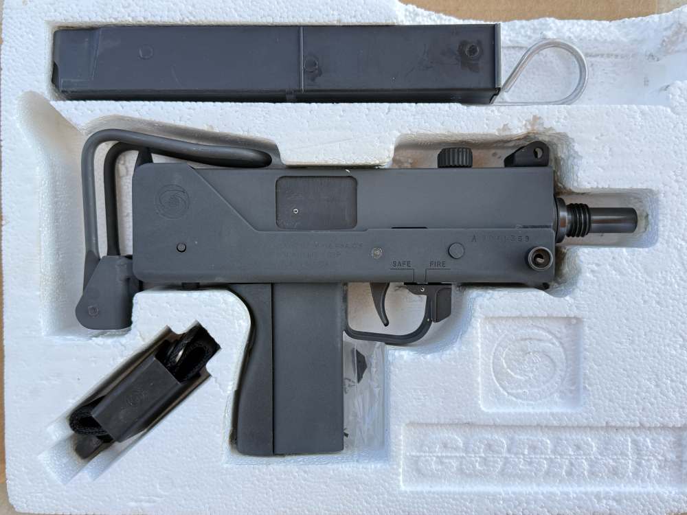 TRANSFERABLE Texas MAC M10 M10A1A 9mm Cobray AS-NEW in Box Ingram eForm 3-img-0