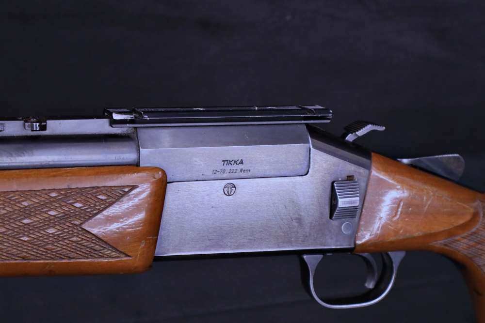 1970s Tikka 12-70 12 GA .222 Rem Over/Under Combo Gun Sako-img-11