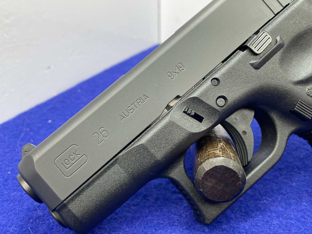 Glock G26 Gen 3 9mm 3.43" Blk *ULTRA-COMPACT CONCEALABLE SEMI-AUTOMATIC*-img-11