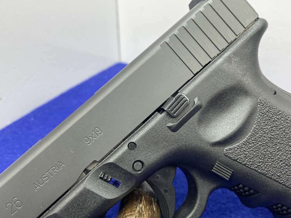 Glock G26 Gen 3 9mm 3.43" Blk *ULTRA-COMPACT CONCEALABLE SEMI-AUTOMATIC*-img-10