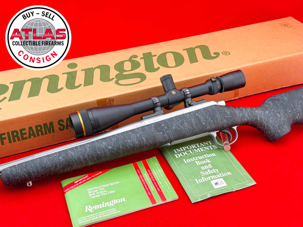 1996 Remington Model 700 VS SF .308 Win 26" Stainless Fluted w/ Leupold-img-3